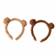 thumbnail image 1 of Diadema de pelo suave con diseño de osito, 2 piezas cómodas y antideslizantes para el cuidado facial, 1 of 5