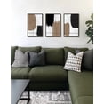 thumbnail image 4 of SHENIFY Neutral Abstract Wall Art 16x24in3pcs Black Framed Beige Mid Century Textured Wall Decor Minimalist Line Modern Illustrations Art Print Home, 4 of 7