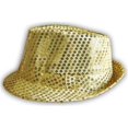 thumbnail image 1 of Western Fashion Chapeau Fedora à Sequins (Or), 1 of 3