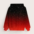 thumbnail image 5 of SERTG Kids Winter Top Gradient Glitter Casual Printed Hoodie Long Sleeves with Pockets Hoodie Top for Children 3-14 Years(Red,5-6 Years), 5 of 5