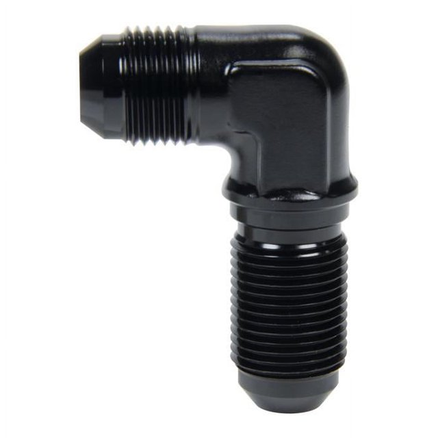 Allstar Performance ALL49621 4AN 90 deg Bulkhead Fuel Fitting, Black
