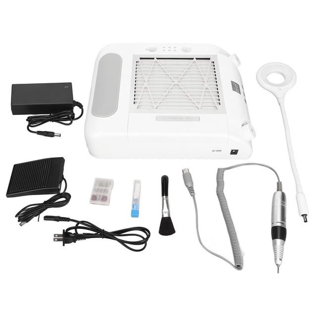 Máquina para decoración de uñas, 48W 6 en 1, equipo para salón de manicura, aspiradora para uñas, tecnología innovadora