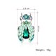 thumbnail image 2 of Uds. Broche de diamantes de imitación a la moda, broche de escarabajo, accesorios de ropa verde para mujer, ramillete, 2 of 5