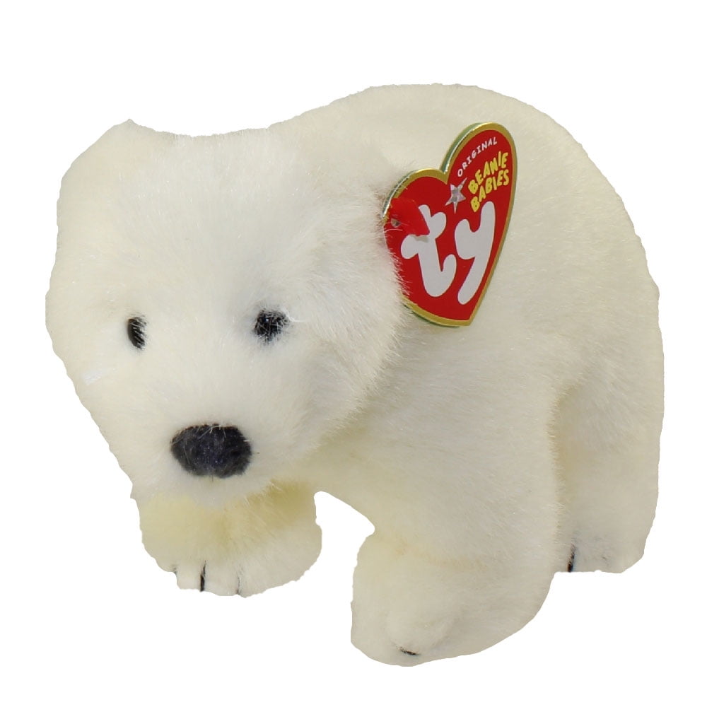 NEW Ty Beanie Baby  ICE BOX  Polar Bear with Ribbon FREE SHIPPING 