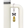 thumbnail image 3 of Delight Jewelry Silvertone Yellow Paw Flip Flop - Silvertone Black Bow Charm Accessory for Tumblers and Thermal Cups, 3 of 4