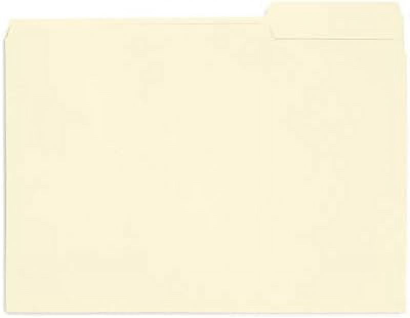 Manilla File Folders 8.5 x 11, 1/3 Cut Tab, Letter Size Vanilla folders, Great for Organizing and Easy File Storage, 100 Per Box (Manila)