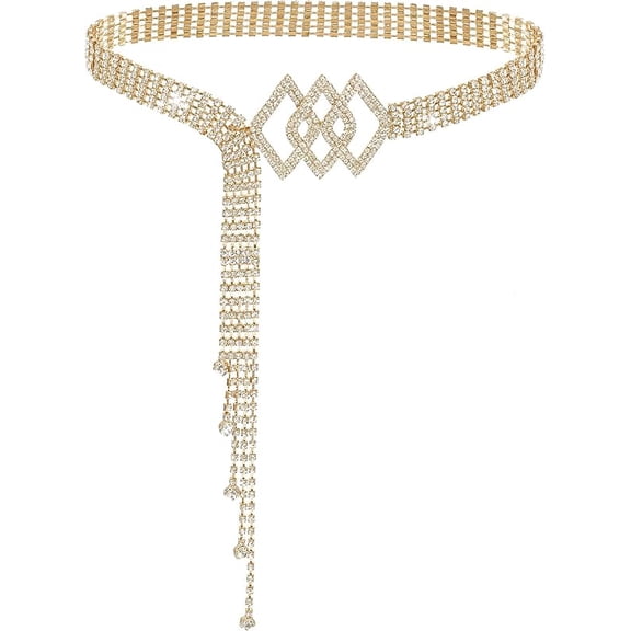Rhinestone Belt Crystal Chain Women's Belt