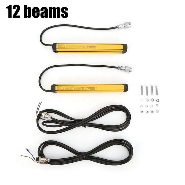 4/6/8/10/12Beam Light Curtain Sensor Switch Safety Light Grating Security Device