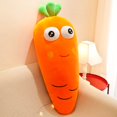 thumbnail image 1 of Peluche de zanahoria para niños, almohada Kawaii para dormir, bonita muñeca de zanahoria, juguete de peluche para niños, regalo de cumpleaños, 1 of 4