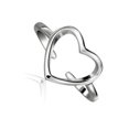 thumbnail image 2 of Guardurnaity Anillo de corazón portátil para mujer, ceremonia de boda, fiesta, banquete, niñas, anillos románticos de plata, joyería, mano, Ropa, zapatos y accesorios Miscelánea, 2 of 6