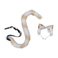 thumbnail image 1 of Conjunto de orejas y Cola de gato Strade Fareast Limited para cosplay Cola larga Marrón Camello, 1 of 8
