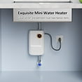 thumbnail image 2 of Instant Tankless Water Heater LF-311 with Digital Display (110V, 3000W) - Compact and Fast Heating Solution for Home Use, No Tank Required, White with Plug Included, 2 of 7