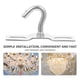 thumbnail image 4 of 10 ganchos de techo resistentes para colgar luces y plantas Soporte de montaje para luminarias Ganchos metálicos para decoración de techo, para uso en interiores y exteriores, 4 of 7