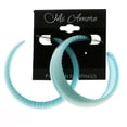 thumbnail image 2 of Mi Amore Hoop-Earrings Silver-Tone/Blue, 2 of 3