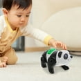 thumbnail image 3 of Juguete de panda de caminata eléctrica con música y luces LED interactivas gatear con pandilla musical de panda para niños en casa y jardín de infantes, 3 of 6