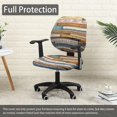 thumbnail image 4 of Office Chair Cover Stretchable Computer Desk Chair Seat Covers 2 Piece Waterproof Swivel Chair Protective Slipcover, 4 of 6