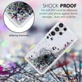 thumbnail image 4 of Glitter Case for Samsung S24 Ultra, Galaxy S24 Ultra Liquid Case Cute Pink Moving Liquid Floating Sparkle for Girls Women Clear Soft TPU Protective Cover for Samsung Galaxy S24 Ultra Dandelion, 4 of 12