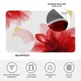 thumbnail image 3 of Red Flower Door Mat Indoor Outdoor,Boho Modern Floral Abstract Ombre Leaf White Non Slip Welcome Mat with Rubber Backing,Absorbent Front Door Mats Entryway Rug for Home Patio Entrance 20"x31.5", 3 of 9