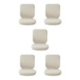 thumbnail image 2 of Guardoinrt Soft and Breathable Swivel Chair Cover Seating Experience White Backrest + Cushion Cover 5Set, 2 of 6