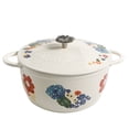thumbnail image 3 of The Pioneer Woman Dazzling Dahlias 5-Quart Dutch Oven, 3 of 6