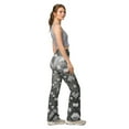 thumbnail image 4 of Geometric Flare Leggings, Abstract Print Flare Leggings, Dark Color Flare Leggings 7, 4 of 11