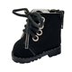thumbnail image 4 of Zapatos de muñeca a escala 1/6, modelo en miniatura, decoración de juguetes para niños, botas hechas a mano, accesorio para muñecas de 20cm, regalo , negro, 4 of 8