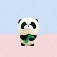 thumbnail image 1 of Lindo peluche regordete, panda abrazando bambú, muñeco de peluche suave, figura de peluche adorable para niños y coleccionistas, 7.1 pulgadas, 1 of 1