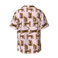 thumbnail image 4 of Goofa Leopard Print Printed Men's Casual Short-sleeved Shirt,Lightweight Breathable Button-down,Summer Casual men's top,Versatile Fashion shirt-, 4 of 7