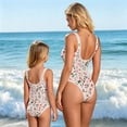 thumbnail image 6 of CCRFTGI Swimsuit for Kids Girls Size 7 Summer Cute One Piece Bathing Suit Beach Floral Print High Cut Girls Fashion Bathing Suit Light pink 9-10 Years, 6 of 7
