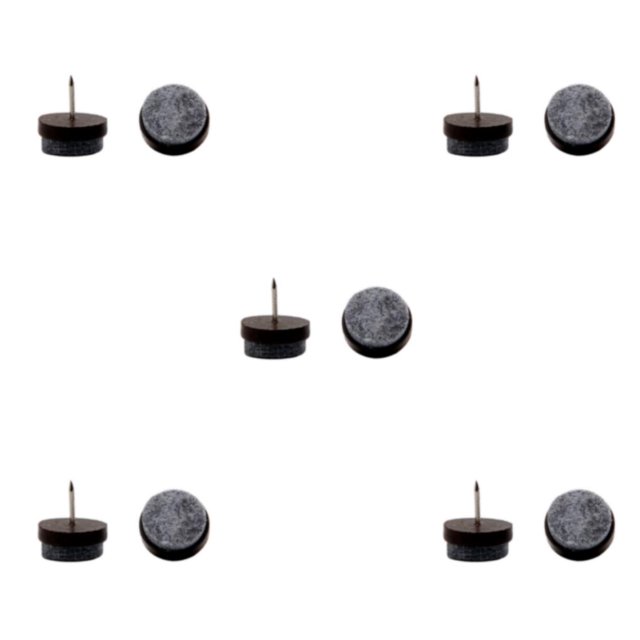 Cateissary 36X almohadilla deslizante para clavos, almohadilla para muebles, deslizamiento de fieltro ABS, sin arañazos, ahorro de espacio, Type2 NO2