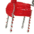 thumbnail image 4 of Maasai Beads Red Reindeer Christmas Ornament, 4 of 4