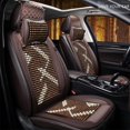 thumbnail image 2 of Asiento de coche universal de medio paquete con almohadilla fresca de verano, transpirable, cojín de asiento de verano con cuentas de madera, único asiento principal para conducir en las cuatro estaci, 2 of 5