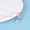 thumbnail image 3 of WINNICACA Butterfly Choker Necklace s925 Sterling Silver Pendant Necklace Jewelry Birthday Anniversary Mothers Valentines Day Gifts for Women, 3 of 5