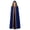 Blue, variant on Decorative Border Wizard Cloak, Ornate Gold Border Hooded Cape Cloak, Long Witch Fortune Teller Robe With Front Tie, Multi Color Halloween Medieval Cosplay Velvet Cape, Blue M