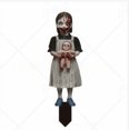 thumbnail image 3 of Decoración de Halloween para Jardín con Forma de Niña Aterradora | Inserto Plano de Acrílico con Estaca | Accesorio de Halloween Resistente a La Intemperie para Jardín, Patio Delantero | Decoración F, 3 of 4