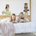 thumbnail image 4 of Reading Theme Wall Decal Academic Owl Wall Sticker Owl Books Peel and Stick Art Decoration for Classroom Kid's Library Nursery Wall Decor, 4 of 7