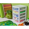 thumbnail image 3 of 1) New Sterilite 20758004 Clearview Small 5 Drawer Desktop Storage Unit White, 3 of 3