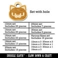 thumbnail image 2 of Round Cat Face Angry Wood Mini Charms Shapes DIY Craft Jewelry - With Hole - Various Sizes (16pcs), 2 of 7