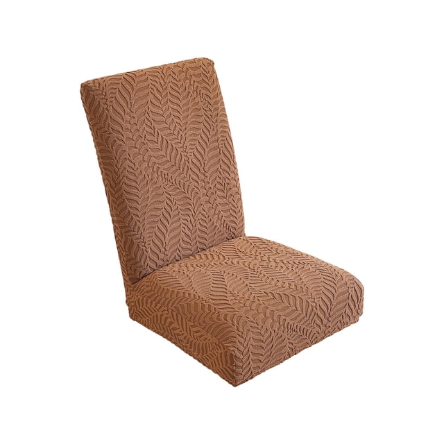 Elastic Dining Chair Covers, Stretchable Semi Circular Chair Back Protectors for Home and Dining Room Chairs, Machine Washable Polyester Furniture Covers