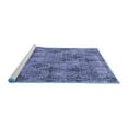 thumbnail image 2 of Ahgly Company Machine Washable Indoor Rectangle Oriental Blue Industrial Area Rugs, 7' x 10', 2 of 4