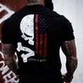 thumbnail image 3 of COMBAT IRON APPAREL™ LIBERTY SKULL USA EDITION MEN'S T-SHIRT S / BLACK, 3 of 4
