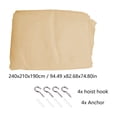 thumbnail image 4 of Four-Sided Polyester Mesh Net Bed Canopy, 94"x83"x75" Twin Size, Breathable Indoor Outdoor Insect Protection Curtain, Multiple Colors, 4 of 7