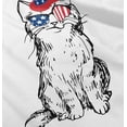 thumbnail image 5 of Cat Lovers Patriotic American Kitty Toddler Boy Girl T Shirt Infant Toddler Brisco Brands 4T, 5 of 6