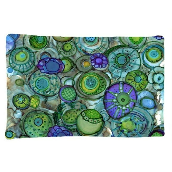 Abstract in Blues & Greens Fabric Standard Pillowcase