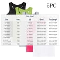 thumbnail image 5 of Spazoro 5PC Girls Tank Tops, Solid Color 100% Cotton Sleeveless Crew Neck Undershirts for Toddler to Kids Size 3 T, 5 of 8