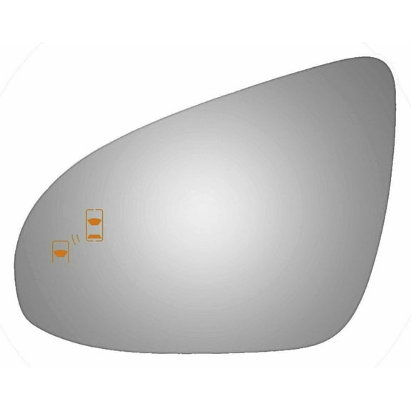 Flat Driver Side Replacement Mirror Glass for 2013-2018 Toyota Avalon W/O Baking Plate
