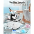 thumbnail image 3 of VEVOR Commercial Ice Crusher 661LBS/H Electric Snow Cone Maker Shaved Ice Black, 3 of 9