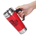 thumbnail image 3 of Taza mezcladora automática de café y leche eléctrica de 500 ml, taza de leche inteligente con agitación automática (roja), 3 of 11