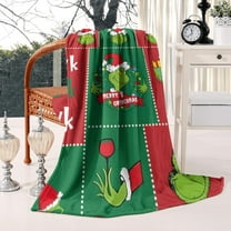 Cozy Flannel Throw Blanket-59”x79”,Soft Throws All Season Blanket for Couch Bed Chair