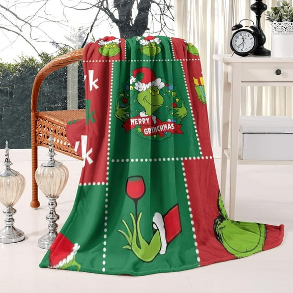 Cozy Flannel Throw Blanket-59”x79”,Soft Throws All Season Blanket for Couch Bed Chair